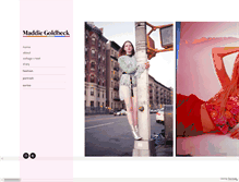 Tablet Screenshot of maddiegoldbeck.com